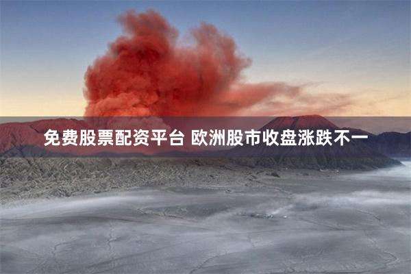 免费股票配资平台 欧洲股市收盘涨跌不一