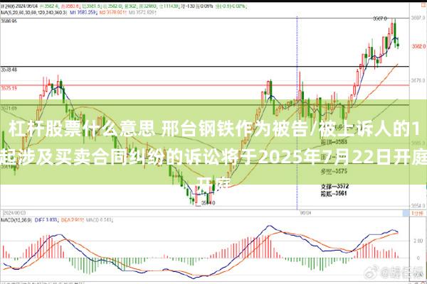 杠杆股票什么意思 邢台钢铁作为被告/被上诉人的1起涉及买卖合同纠纷的诉讼将于2025年7月22日开庭