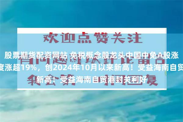股票期货配资网站 免税概念股龙头中国中免A股涨停，H股一度涨超19%，创2024年10月以来新高！受益海南自贸港封关利好